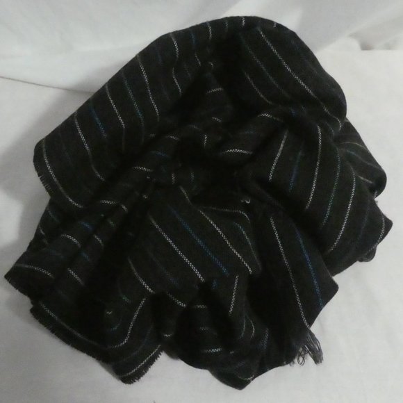 DANIER | Brown Striped Scarf with Frayed Trim | 100% Acrylic | BNWOT - Picture 1 of 7